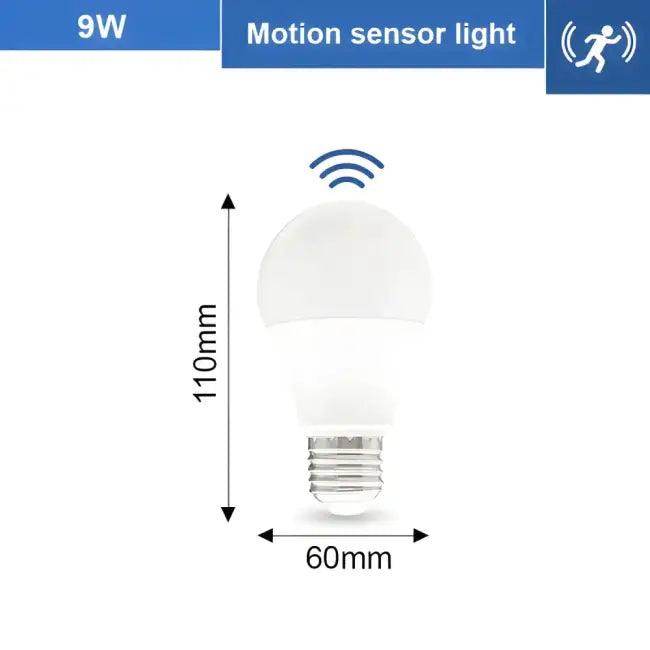 E27 12W Motion Sensor Light Bulbs for Smart Lighting - Estalios