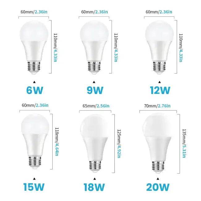 E27 12W Motion Sensor Light Bulbs for Smart Lighting - Estalios
