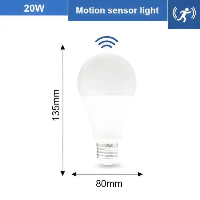 E27 12W Motion Sensor Light Bulbs for Smart Lighting - Estalios