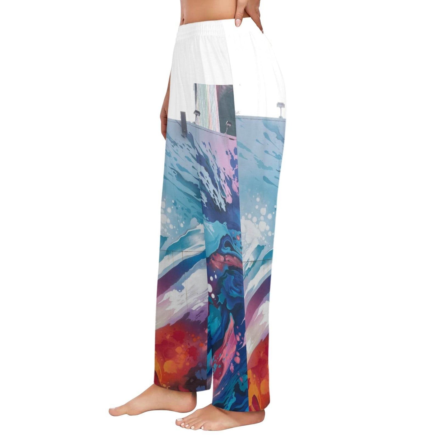 Women's Pajama Trousers Without Pockets Made In USA - Estalios