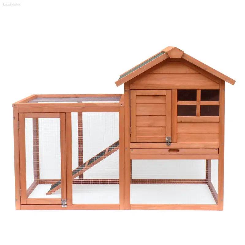 Easily-Assembled Wooden Rabbit House Chicken Coop Kennels - Estalios