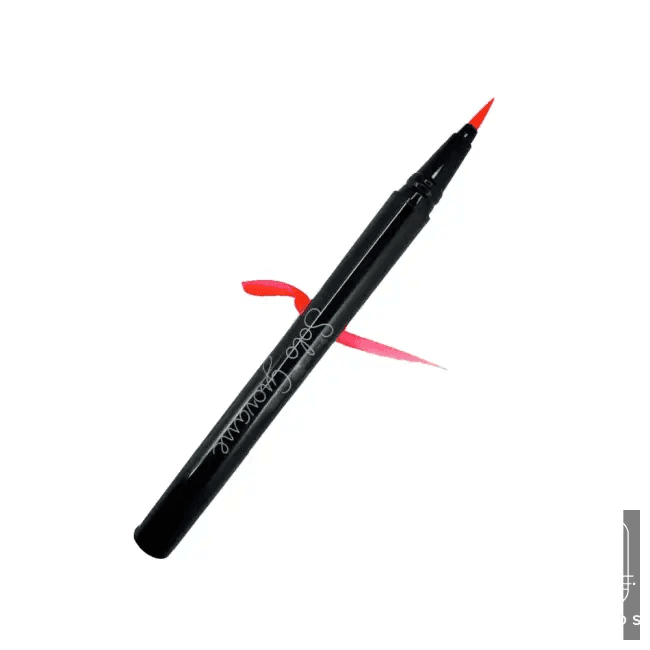 Electric Edge Black Eyeliner with Vibrant Orange Twist - Estalios