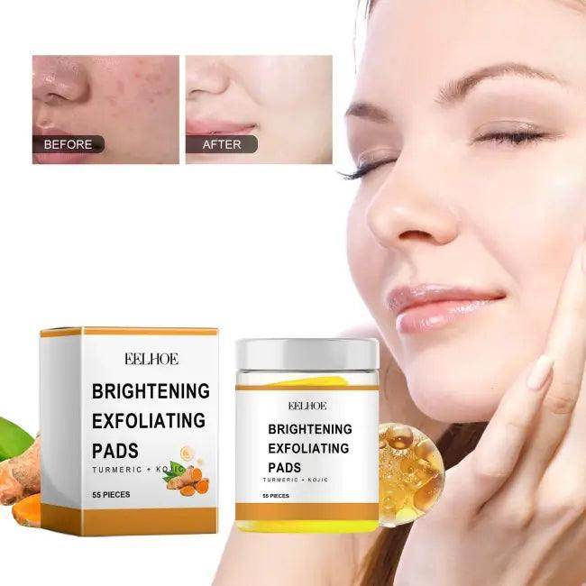 Bright Glow Exfoliating Pads for Radiant Smooth Skin - Estalios