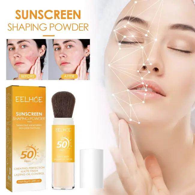 Eelhoe Setting Powder with Brush for All-Day Shine Control - Estalios