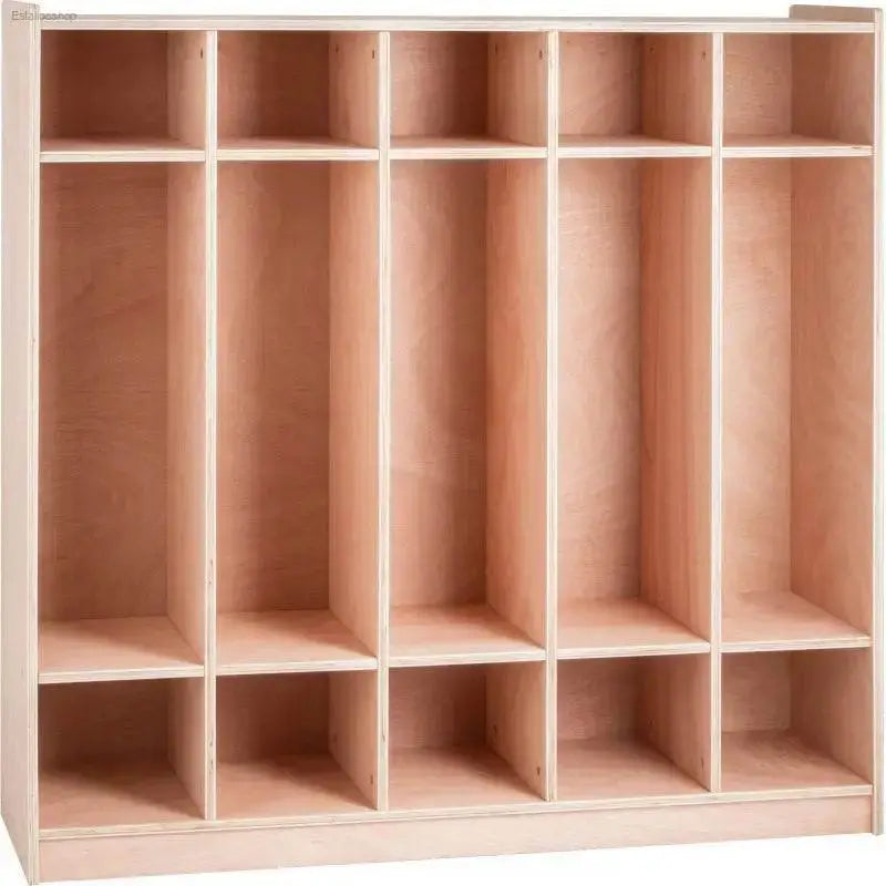 VEVOR 5-Section Coat Locker with Durable Birch Construction for Organized