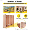 VEVOR 5-Section Coat Locker with Durable Birch Construction for Organized
