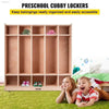 VEVOR 5-Section Coat Locker with Durable Birch Construction for Organized