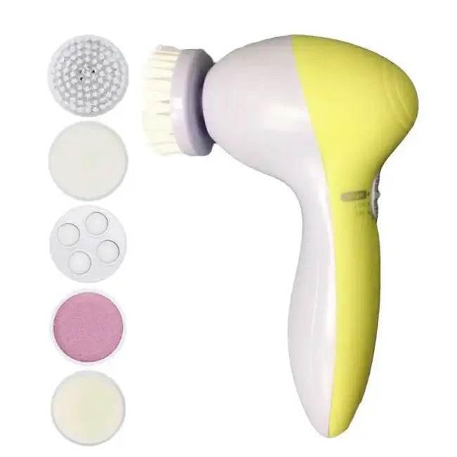 Electric Facial Cleaner 5 in 1 Face Cleansing Brush Wash Machine Spa Skin Care Massager Blackhead Cleaning Facial Cleanser Tools - Estalios