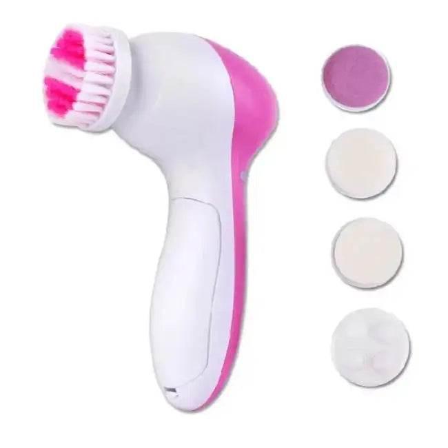 Electric Facial Cleaner 5 in 1 Face Cleansing Brush Wash Machine Spa Skin Care Massager Blackhead Cleaning Facial Cleanser Tools - Estalios