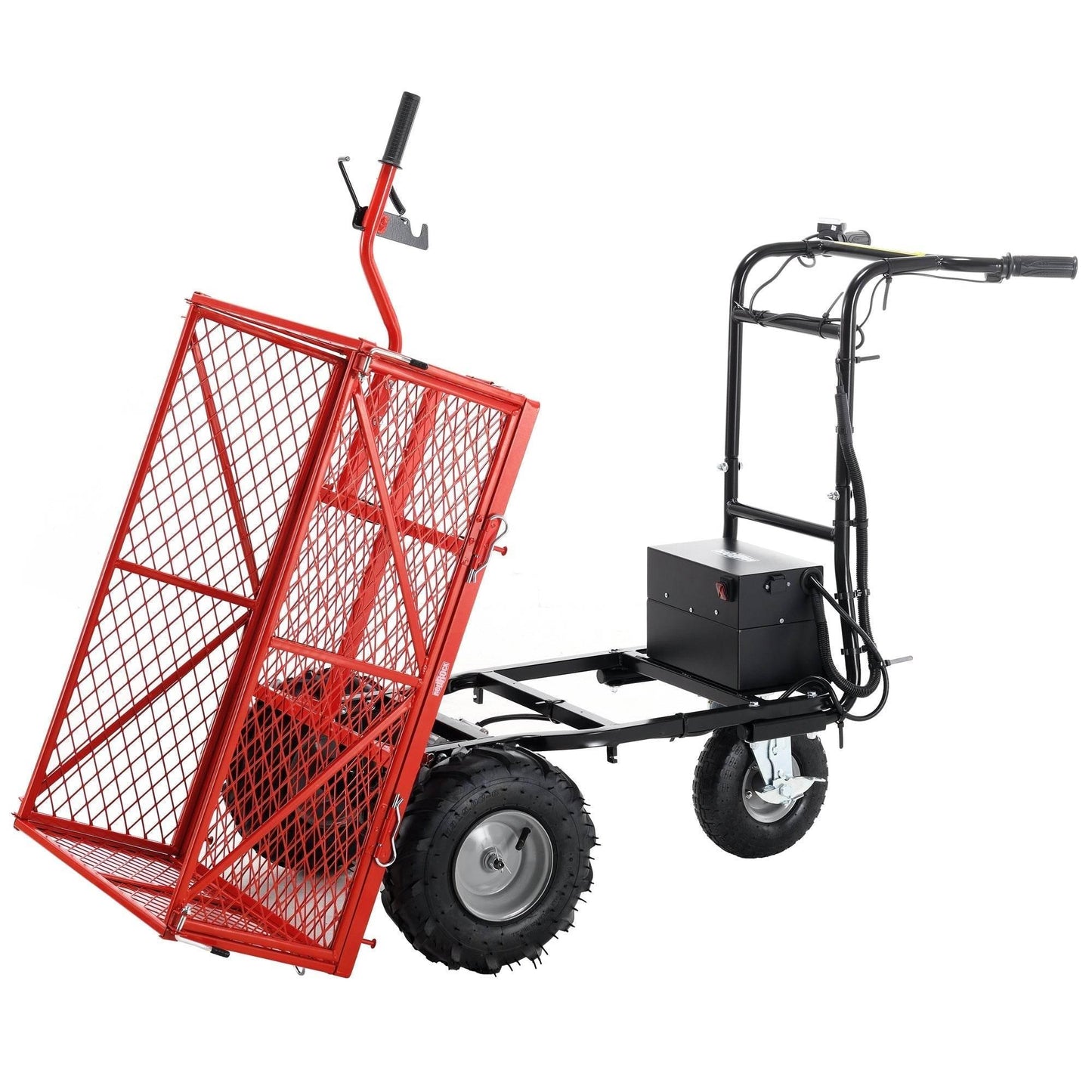 Electric Powered Wheelbarrow Utility Cart with 500lbs Capacity - Estalios