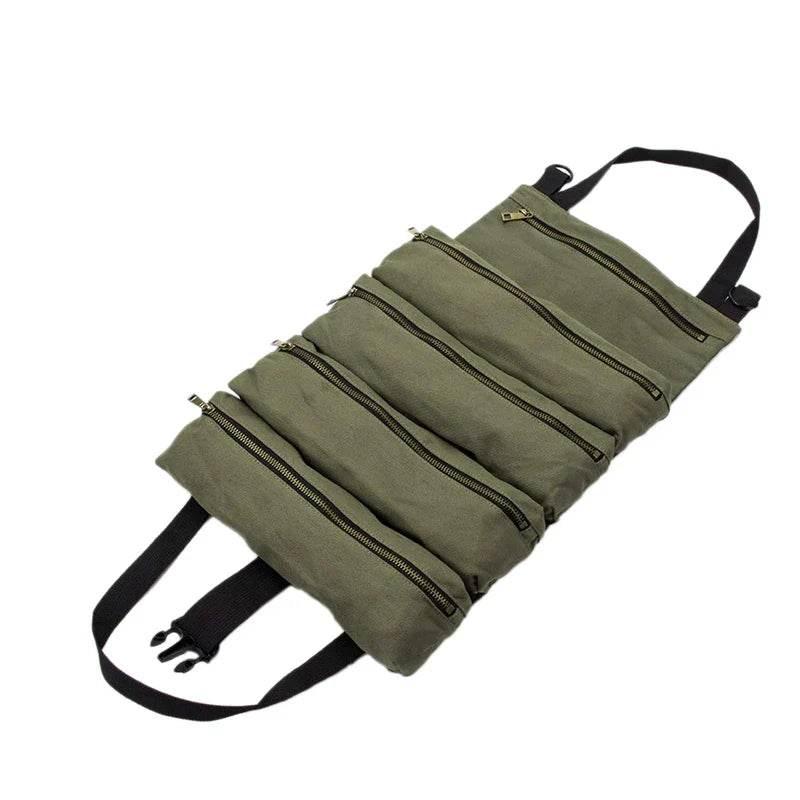 Electrify Your Toolbox with the Olive Green Tool Roll - Estalios