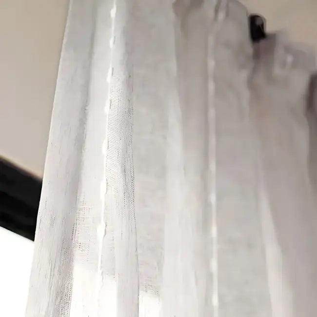 Amazing Chic Sheer Curtains and Wicker Chair Bundle for Elegant Spaces - Estalios