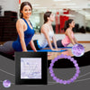 Elegant Purple Bracelet with Glass and Rabbit Hair for Health Conscious Individuals eprolo EstaliosShop