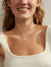 Elegant Sterling Silver Birthstone Heart Necklace for Women and Girls - EstaliosShop