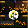 Solar Powered 1/3 Head Sunflower LED Lights for Outdoor Garden Decor - Waterproof String Lights for Weddings, Parties & Christmas