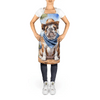 English Bulldog Cowboy Apron for Cooking and Crafts - Estalios