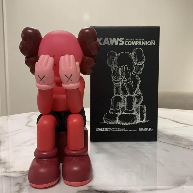 Epic Pink KAWS Companion in Iconic Seated Stance - Estalios