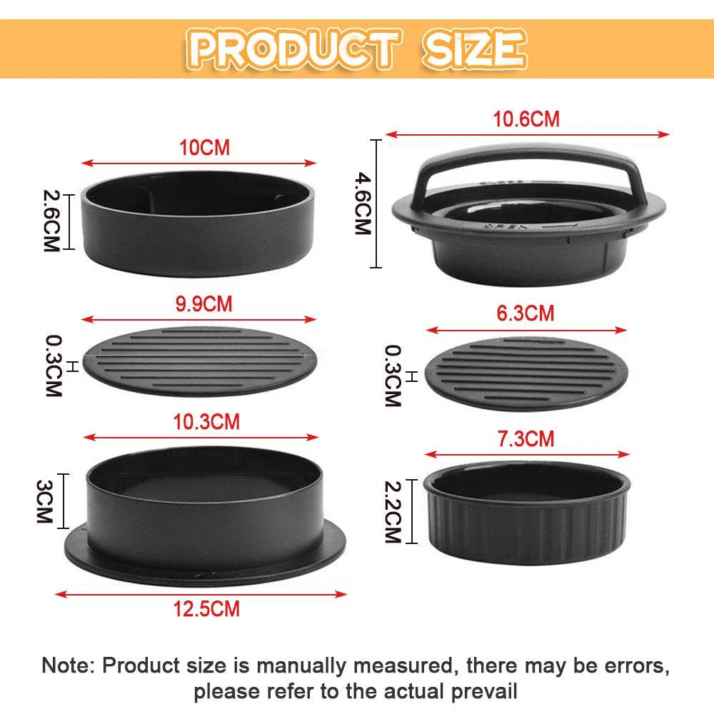 Hamburger Meat Press Maker Non-Stick Burger Patty Mould - Estalios