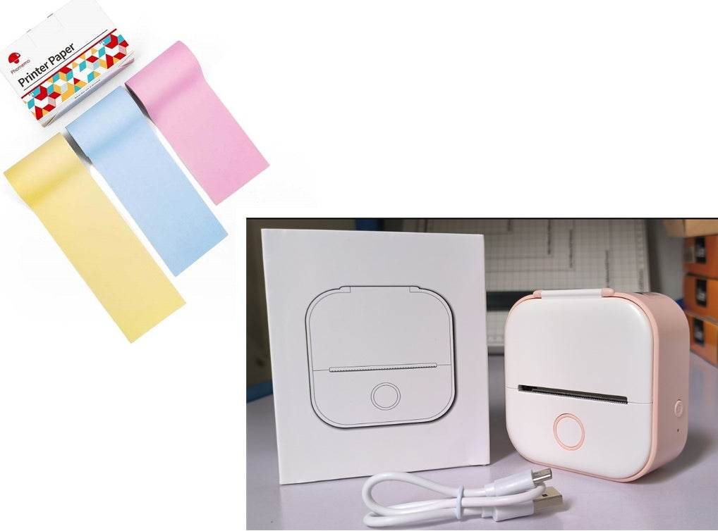 Portable Mini Thermal Label Printer for Home and School - Estalios