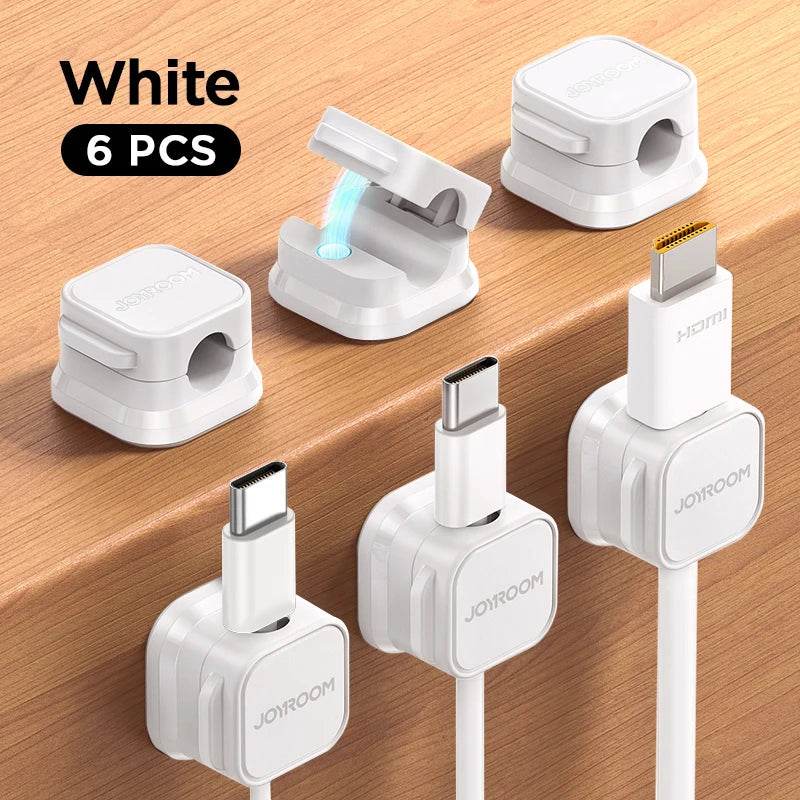 Joyroom Magnetic Cable Clips for Smooth Adjustable Cord Management - Estalios