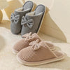 Fashion Women's Bow Slippers Lightweight Comfortable Warm Home - Estalios