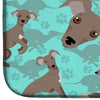 Fawn Italian Greyhound Dish Drying Mat: Paw-some Clean! Dog-patterned Dish Drying Mat Add a Touch of Canine Charm to your Kitchen - Estalios