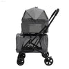 Foldable Cat Dog Stroller Double Detachable Carrier Easy Use - Estalios