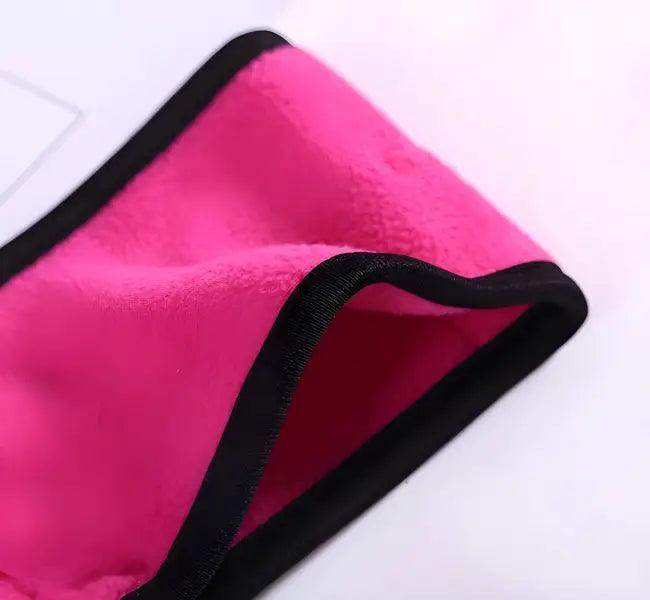 Fuzzy Pink Fitness Yoga Headband with Bluetooth for Outdoor Activities - Estalios