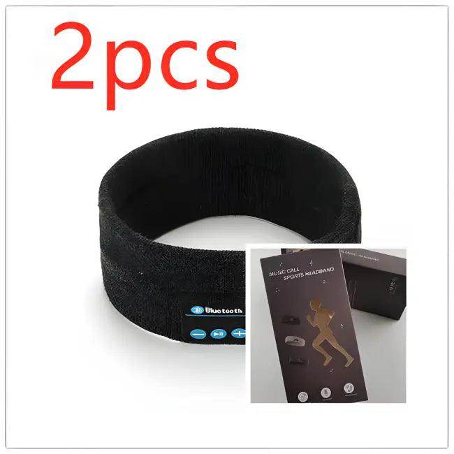 Fuzzy Pink Fitness Yoga Headband with Bluetooth for Outdoor Activities - Estalios