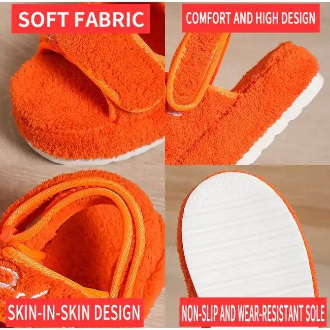 Cozy Fuzzy Platform Sandals in Vibrant Colors - Estalios