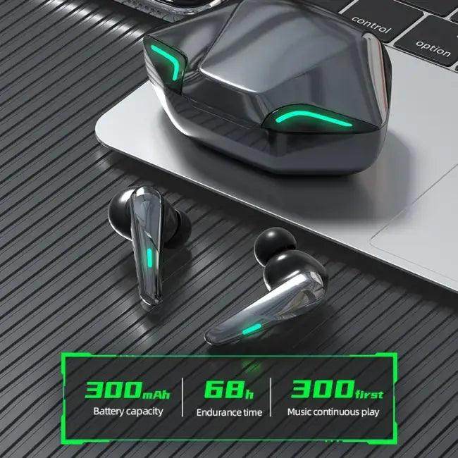 Epic Futuristic Wireless Earbuds for Gaming and Music - Estalios