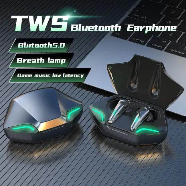 Epic Futuristic Wireless Earbuds for Gaming and Music - Estalios