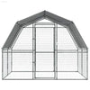 Galvanized Steel Chicken Fortress: Ultimate Dog Cage Upgrade! Introducing the Ultimate Outdoor Haven for your Feathered Friends! this Durable Chicken Coop Provides a Safe and Comfortable - Estalios
