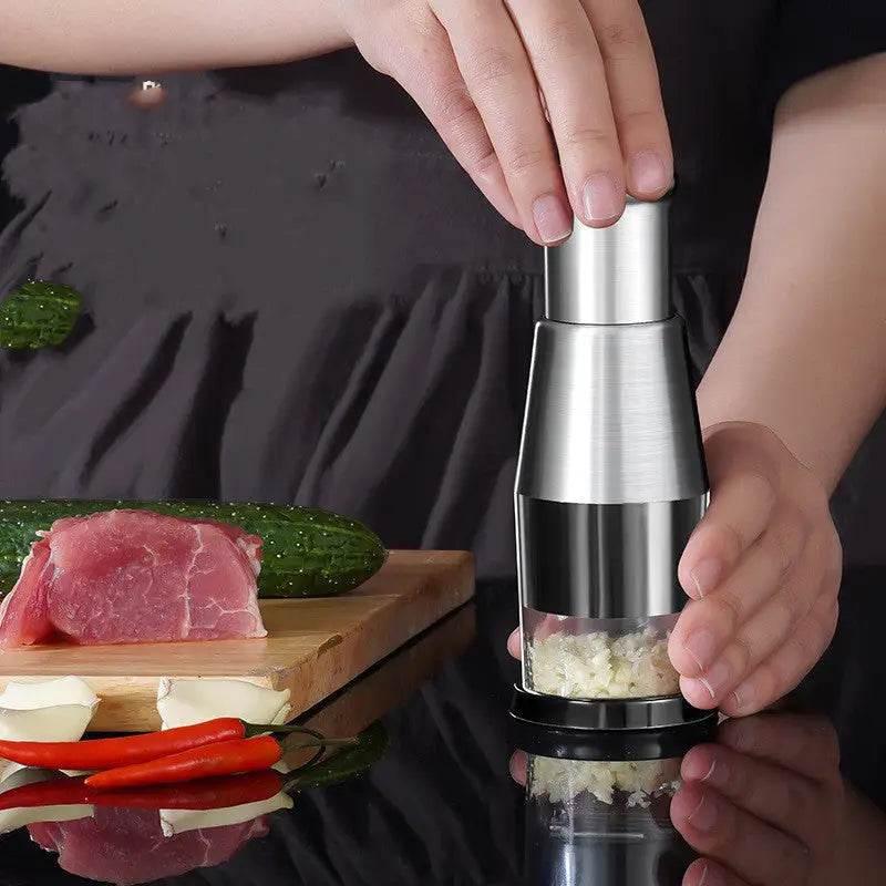 Garlic Crusher Onion Chopper Manual Garlic Press Kitchen Gadget - Estalios