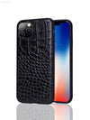 Genuine Leather Crocodile Pattern Phone Case for iPhone 14 - Estalios