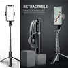 Gimbal Stabilizer Selfie Stick Black With Bluetooth Shutter - Estalios