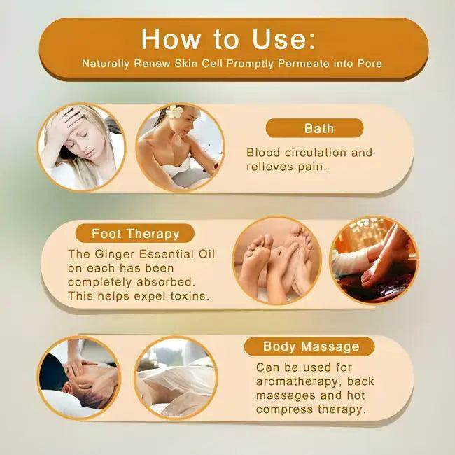 Ginger Oil for Lymphatic Drainage and Wellness Benefits - Estalios