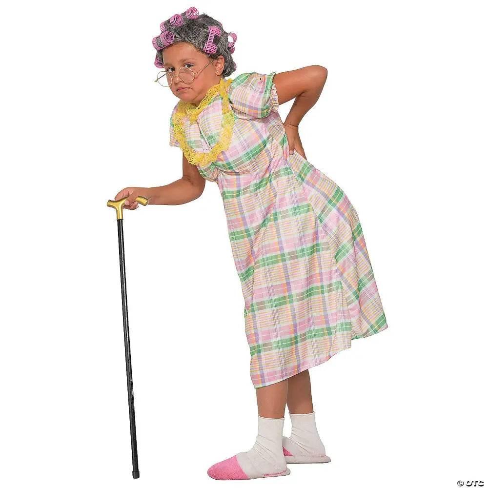 Grandma Disguise Kit: Instant Old Age! **Product Description:** Unleash hilarious transformations with the Child in Elderly Woman Costume. Perfect - Estalios