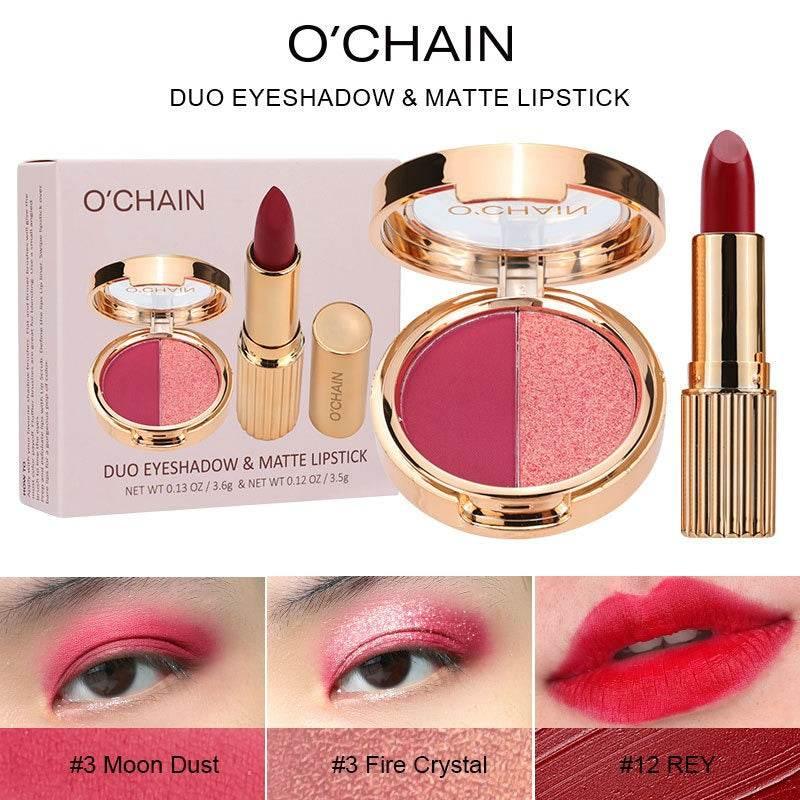 Glam Splash Makeup Kit: Bold Eyes & Luscious Lips - Estalios