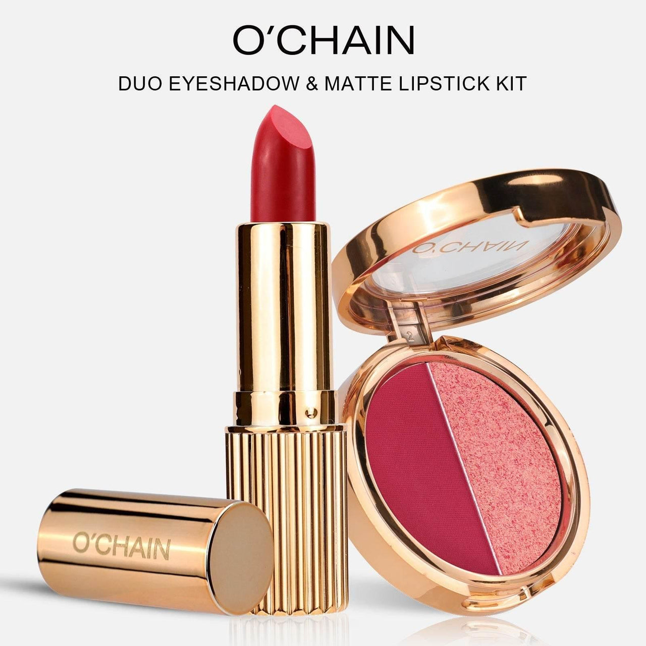 Glam Splash Makeup Kit: Bold Eyes & Luscious Lips - Estalios
