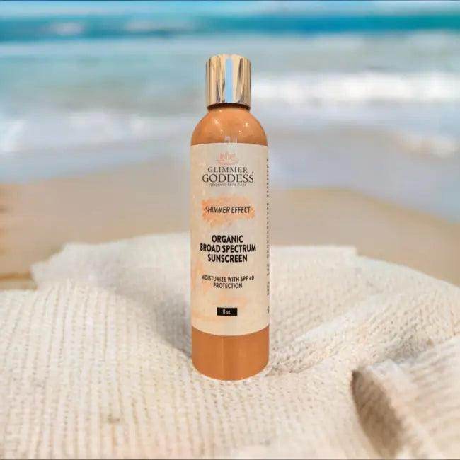 Glimmer Goddess Shimmer Sunscreen for Radiant Summer Skin - Estalios