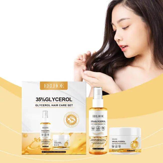 Revitalize and Shine with Glycerol Glow Hair Care Set - Estalios