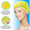 Go Yellow! Disposable Bouffant Caps for Hair Today! Here's your Product Description: Get Ready to Rock the Ultimate in Hygiene and Hair Control - Estalios