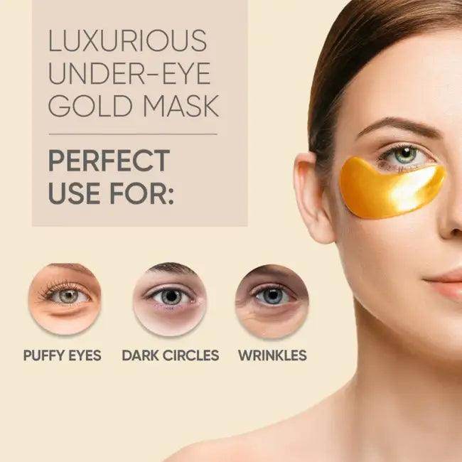 Gold Eye Mask for Reducing Fine Lines and Eye Bags - Estalios