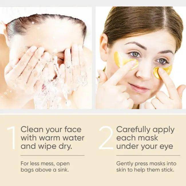 Gold Eye Mask for Reducing Fine Lines and Eye Bags - Estalios