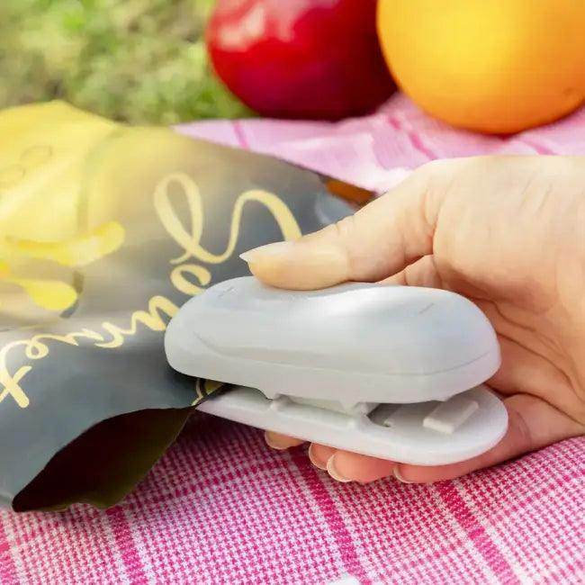 Get Sealed with the Sleek Gray Bag Sealer for Freshness - Estalios