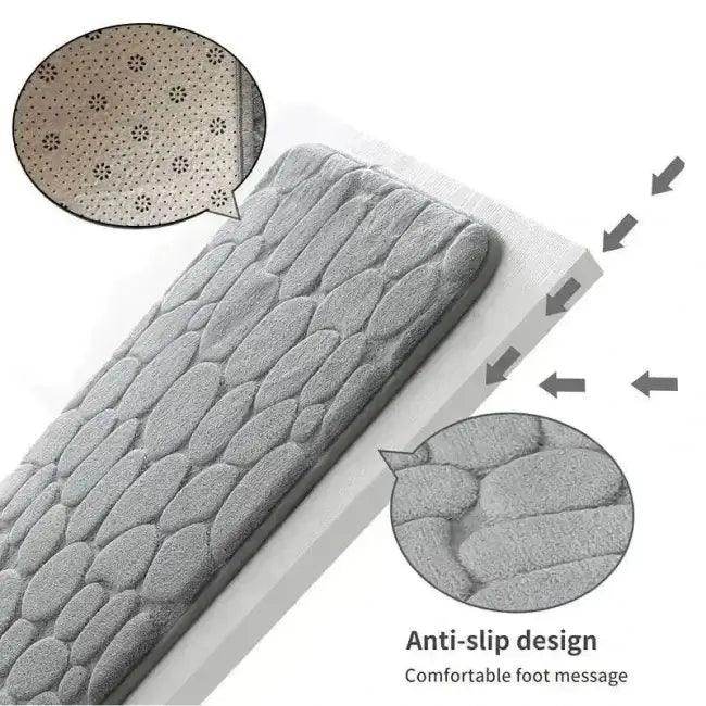 Pebble Chic Bath Mats for Stylish Comfort and Safety - Estalios