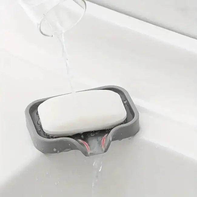 Gray Silicone Kitchen Sink Tray for Clean Dry Surfaces - Estalios