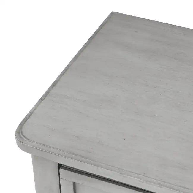 Gray Trexm Narrow Console Table with Stylish Storage Drawers - Estalios