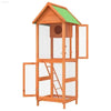 Green Roof Bird House: Solid Pine Wood Aviary! Elevate your Feathered Friends Living Space with our Stunning Wooden Bird Aviary! this Beautiful Bird House Offers - Estalios
